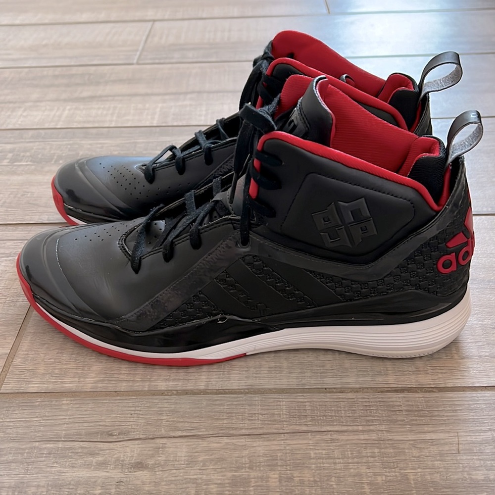 Adidas Dwight Howard basketball shoes.